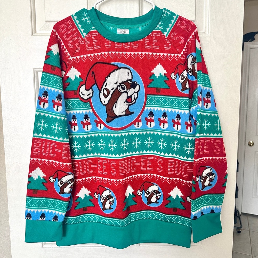Buc-ee’s Holiday Sweater - Red and Green